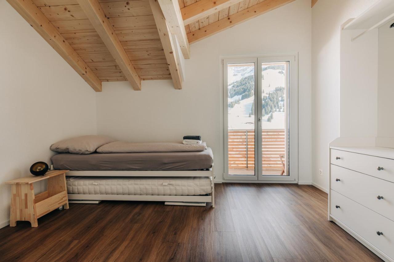 Chuenislodge2- Zwei Balkone, Gemuetlicher Kamin, Top Aussicht Adelboden Kültér fotó